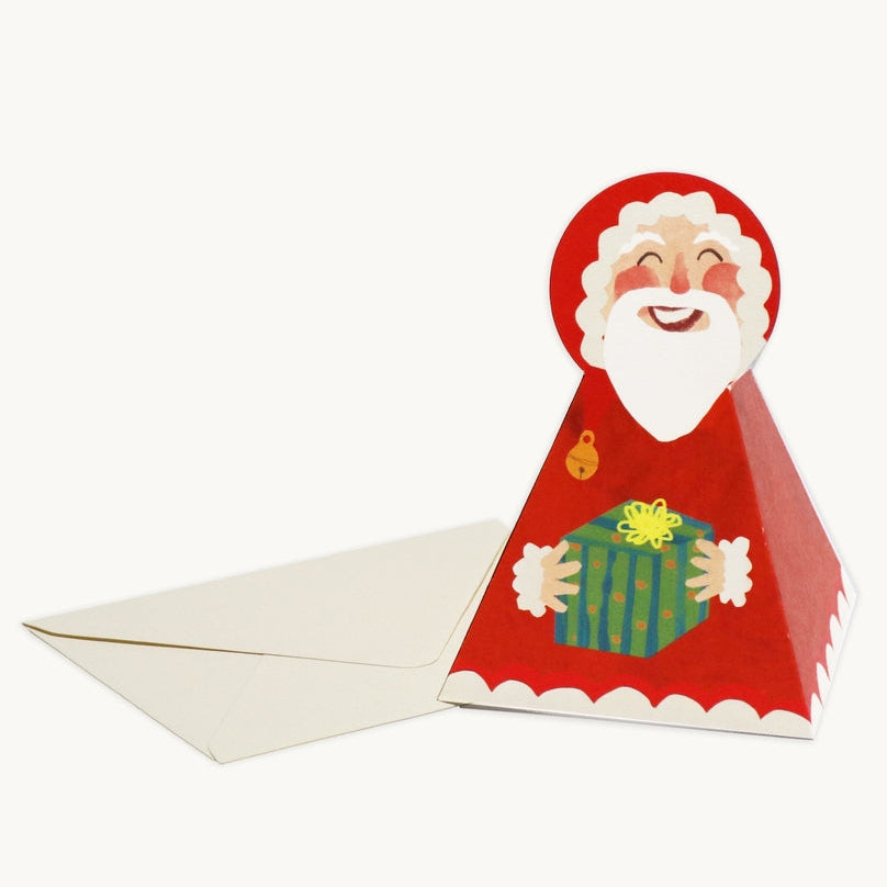 Hadley Paper Goods Santa Claus Stand Up Greeting Card
