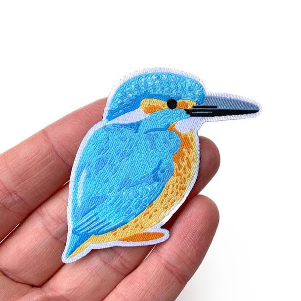 
                      
                        Tom Hardwick Kingfisher, Woven Iron-on Patch
                      
                    