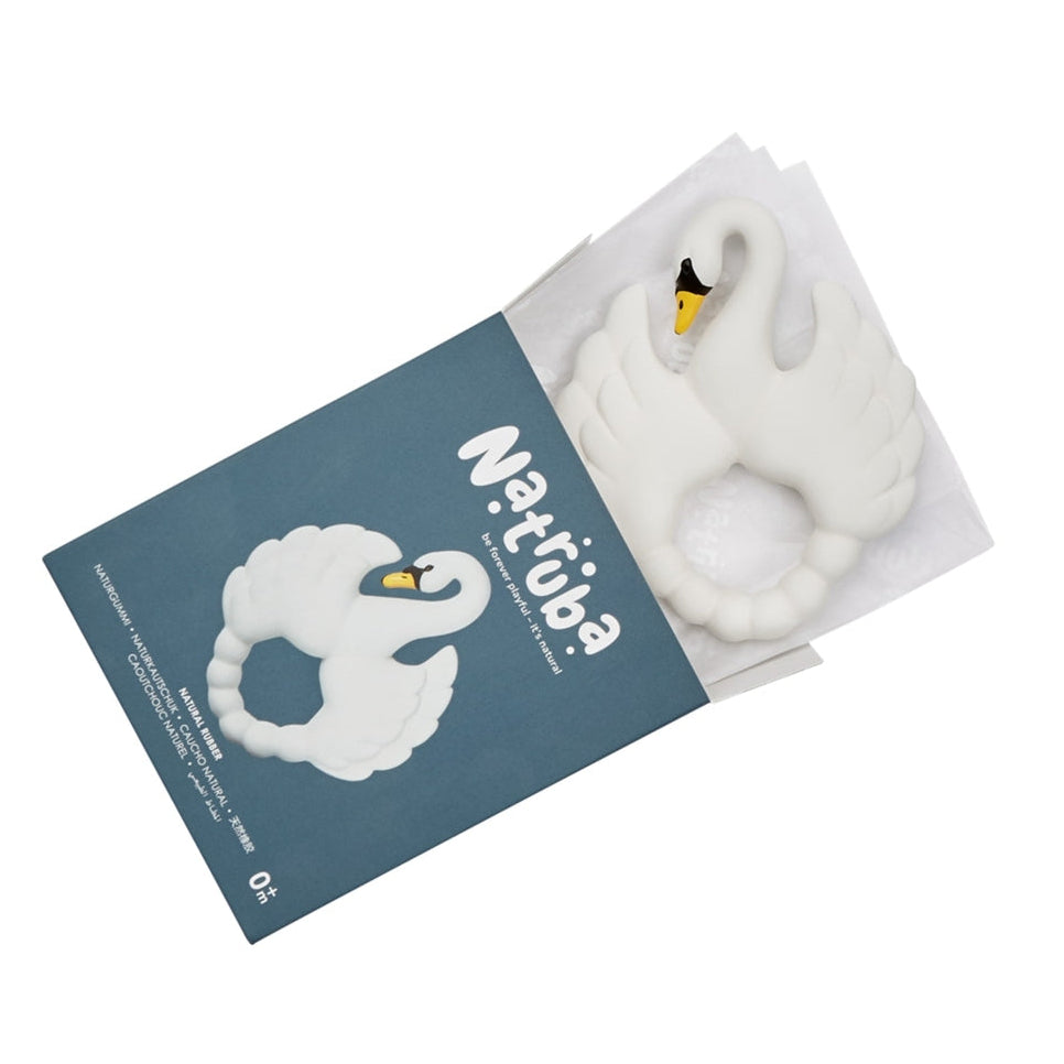 Natruba Teether Swan - White