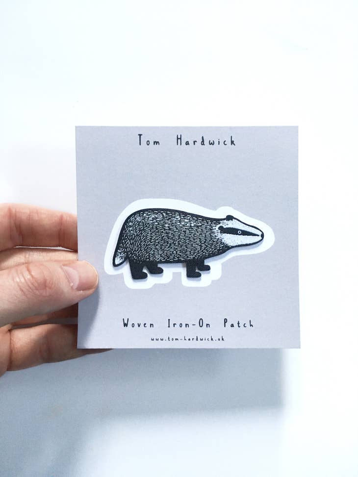 
                      
                        Tom Hardwick Badger, Woven Iron-on Patch
                      
                    