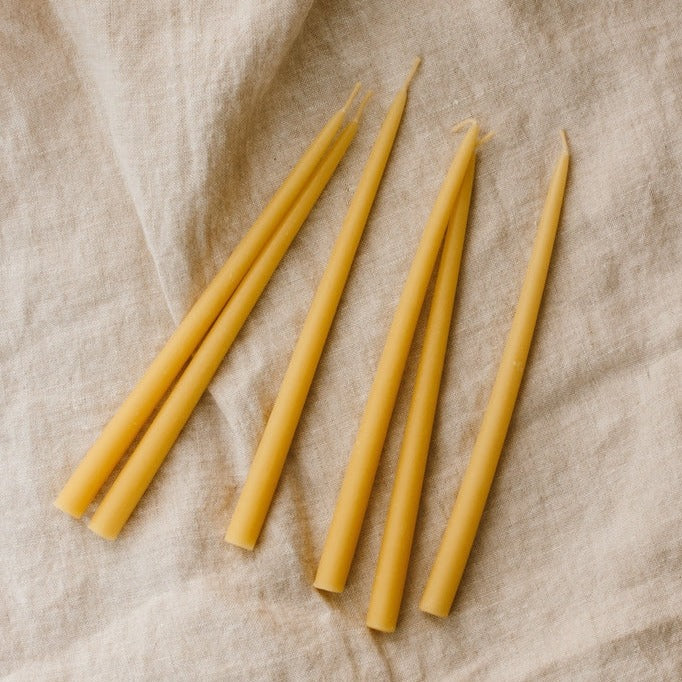 Goldrick Natural Living Set of 6 Beeswax Meditation Candles