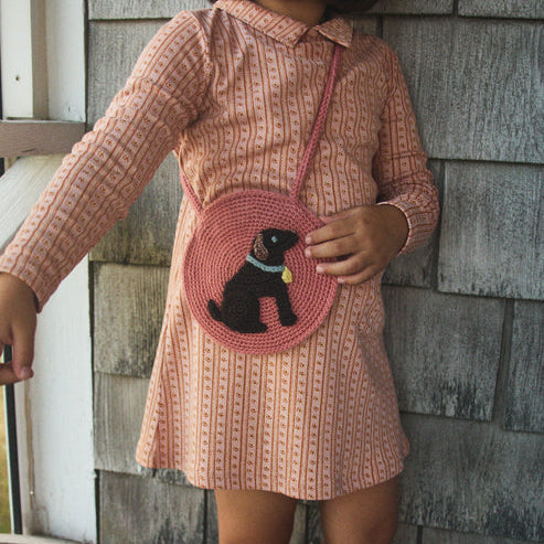 Misha & Puff Puppy Circle Bag - Rosewood