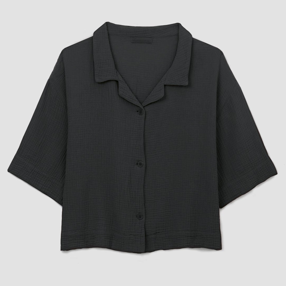 Beaumont Organic Women's Ameera Organic Cotton Shirt | Black