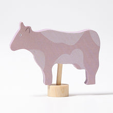  GRIMMS Decorative Figure for Celebration Ring Birthday Spiral - Cow