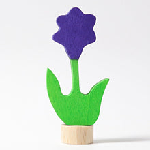  GRIMMS Decorative Figure for Celebration Ring Birthday Spiral - Purple Flower