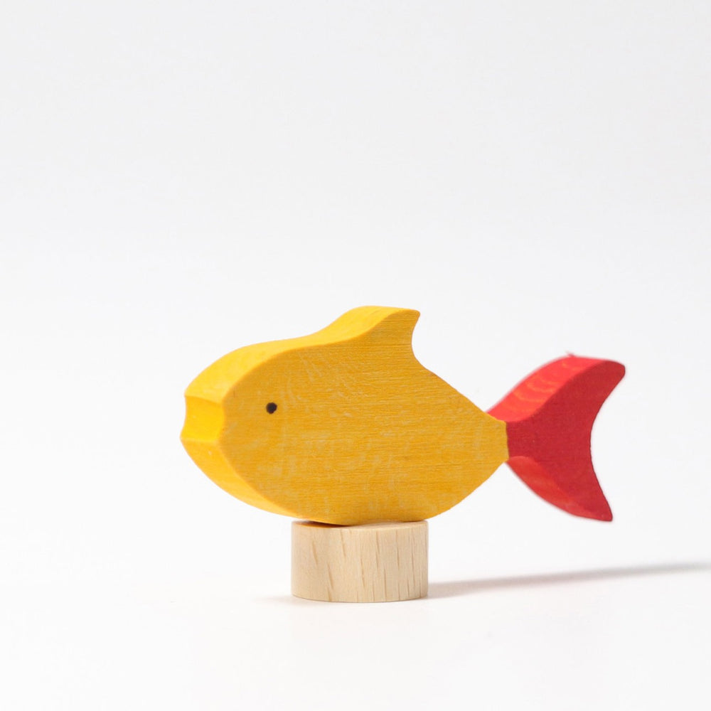 GRIMMS Decorative Figure for Celebration Ring Birthday Spiral - Yellow Fish