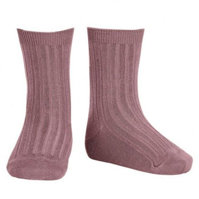 Cóndor Short Ribbed Cotton Socks - Iris – SMALL-FOLK