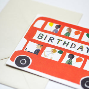 Hadley Paper Goods Birthday Bus Card