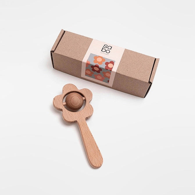 SABO Concept Flower Rattle / Natural