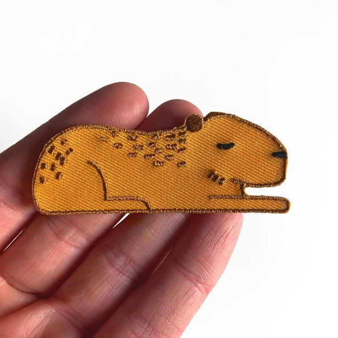 
                      
                        Tom Hardwick Capybara, Woven Iron-on Patch
                      
                    