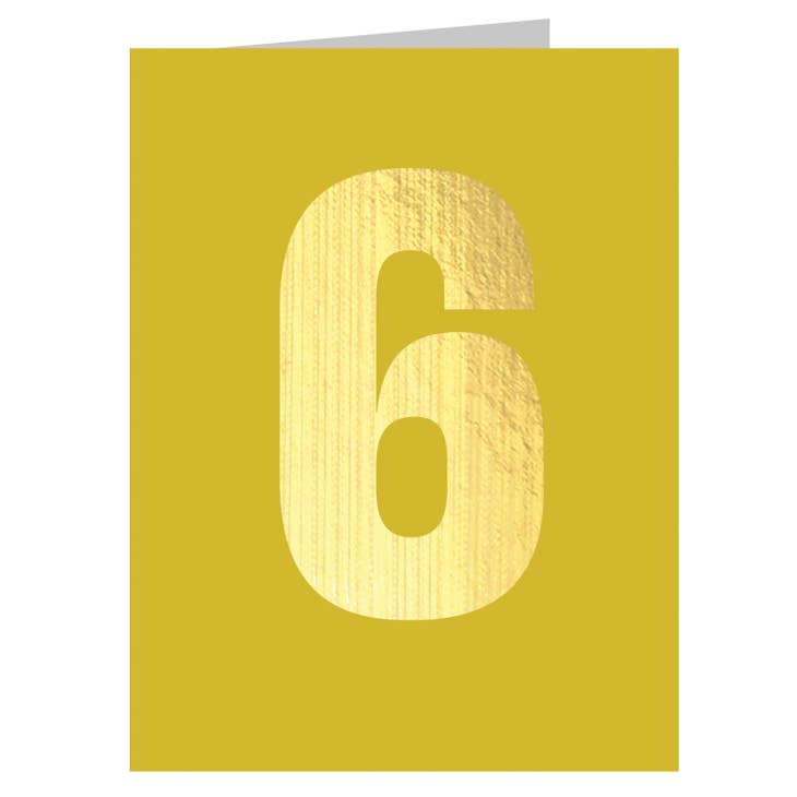 
                  
                    Kali Stileman Birthday Number Card 6
                  
                