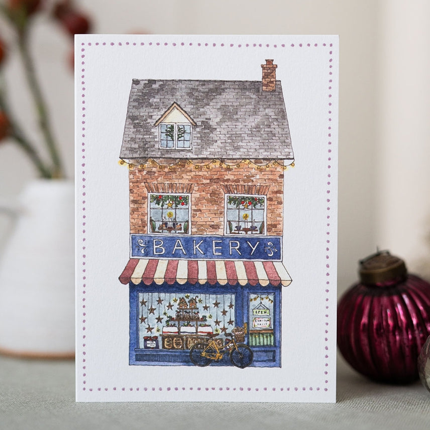 Brittany Davies Winter Bakery Christmas Card