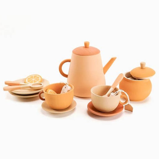 Sabo Concept Wooden Tea Set - Flower