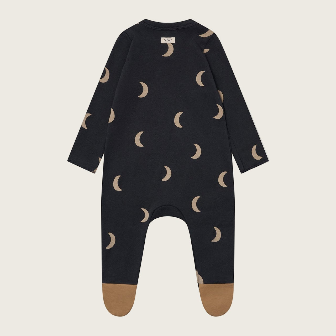 Organic Zoo Charcoal Midnight Romper Suit w/ Contrast Feet