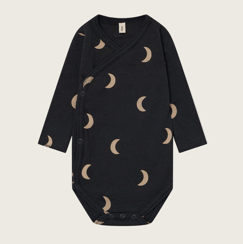 Organic Zoo Charcoal Midnight Wrap Bodysuit