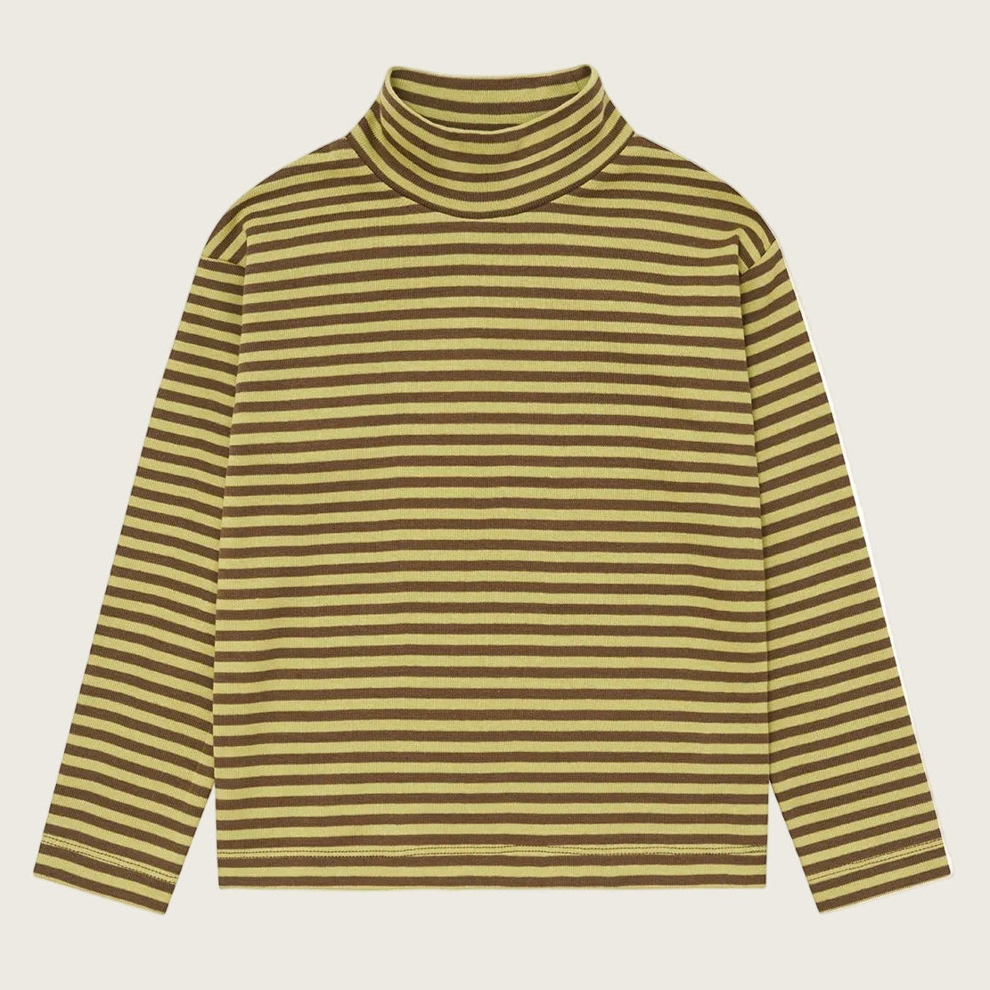 Organic Zoo Chicory Stripes Turtle Neck Top