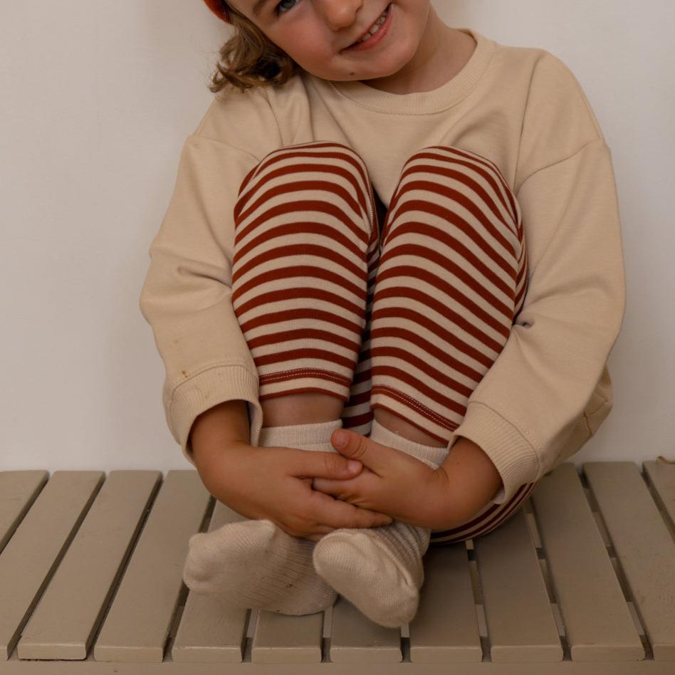 Organic Zoo Paprika Stripes Leggings