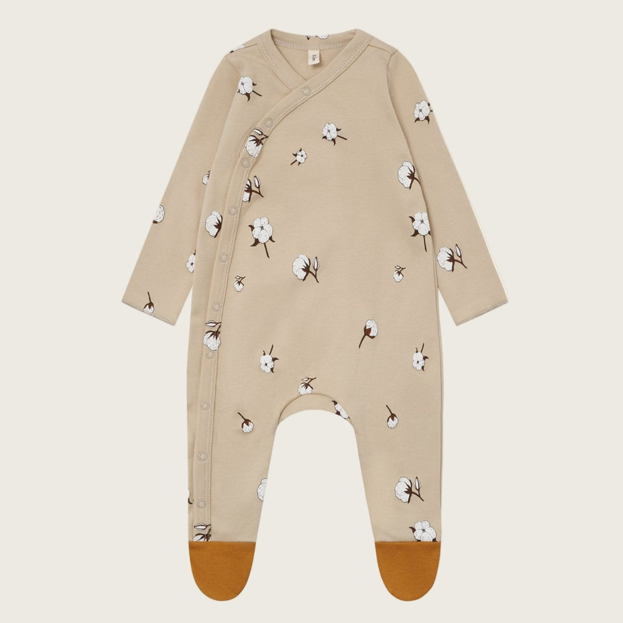Organic Zoo Cottonfield Romper Suit w/ Contrast Feet