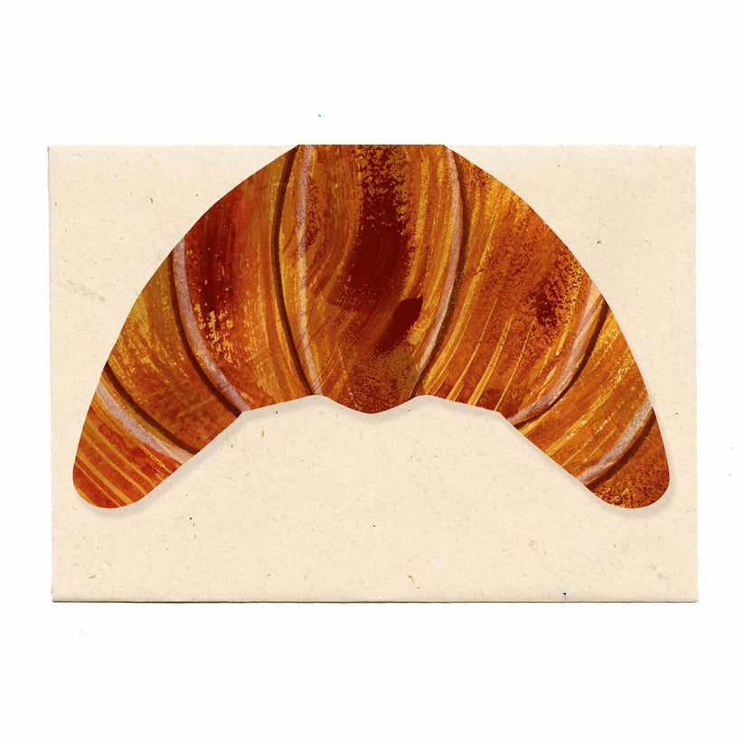 Mortlake Papers Croissant Shaped Greeting Card