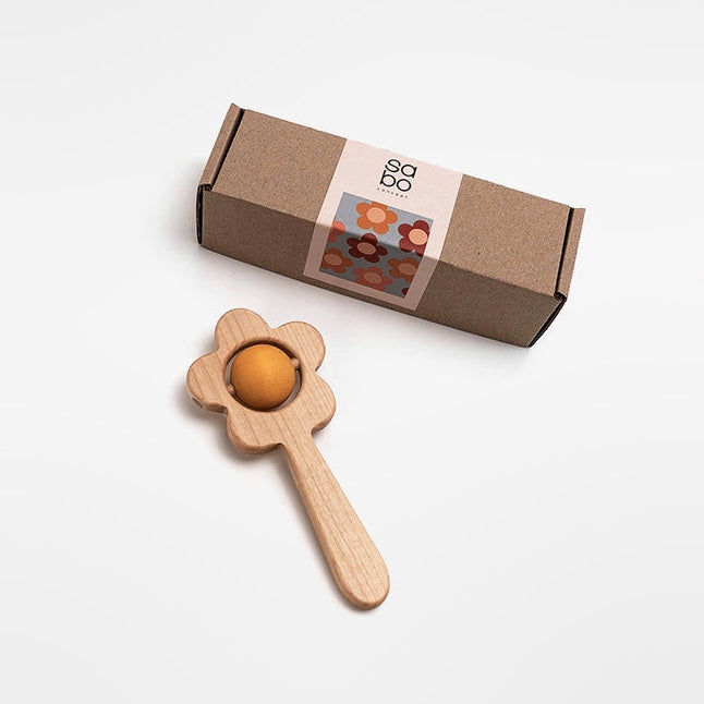 SABO Concept Flower Rattle / Yellow