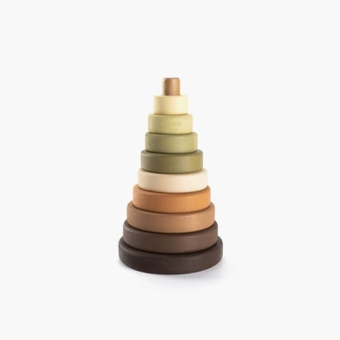 Sabo Concept Wooden Ring Stacker - Olive Green