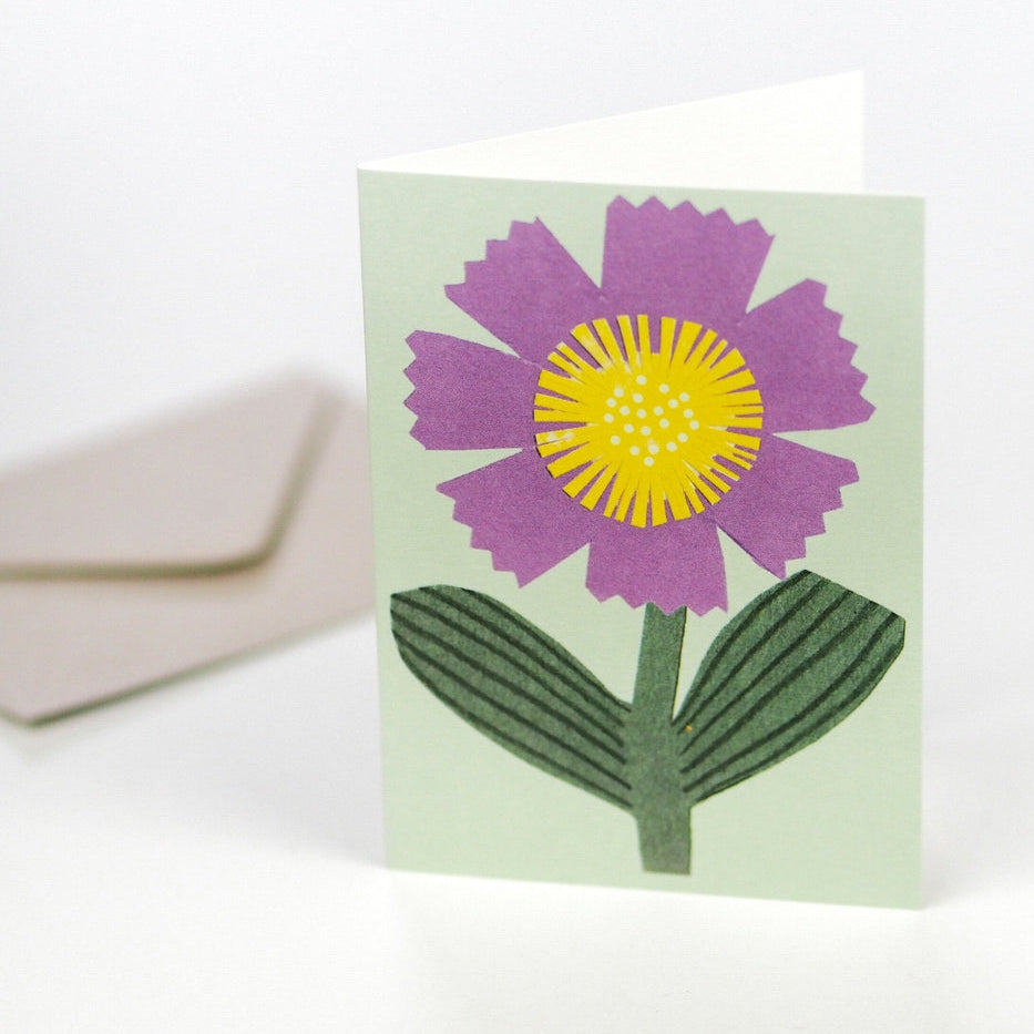 Hadley Paper Goods Little Purple Flower Card