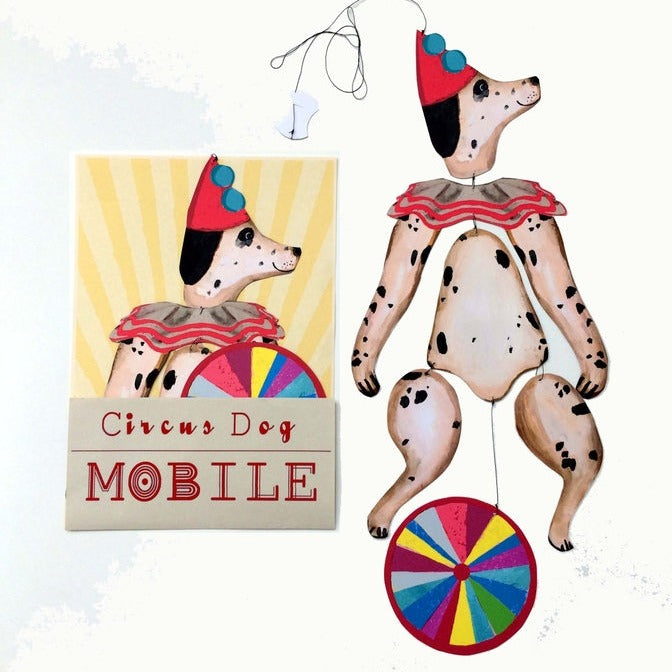 Wini-Tapp Kinetic Mobile - Nursery Circus Dog