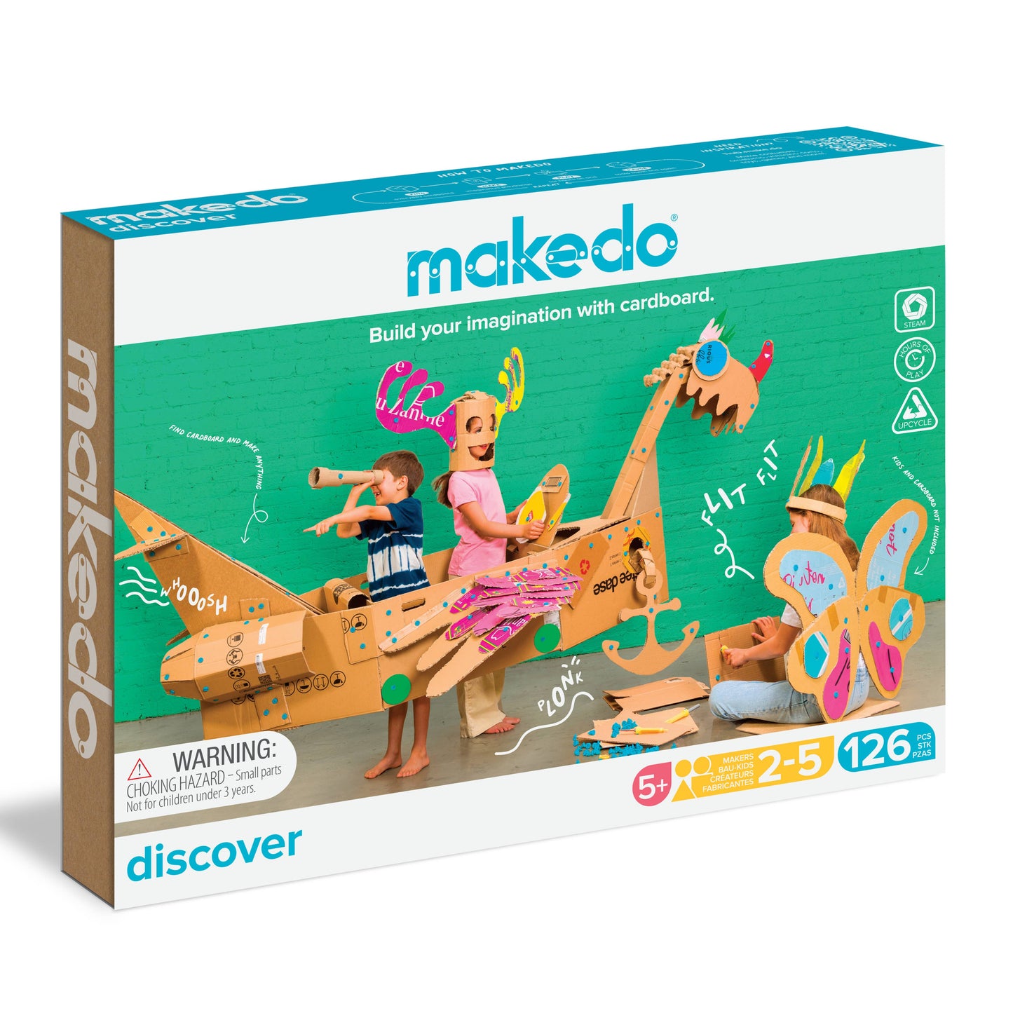 Makedo DISCOVER | Cardboard Construction Kit