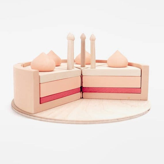 Sabo Concept Wooden Toy Pink Cake