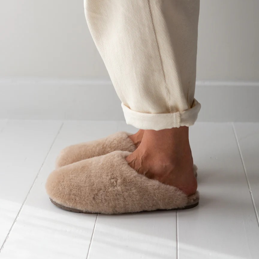 
                  
                    The Small Home Osk Sheepskin Mule Slippers
                  
                