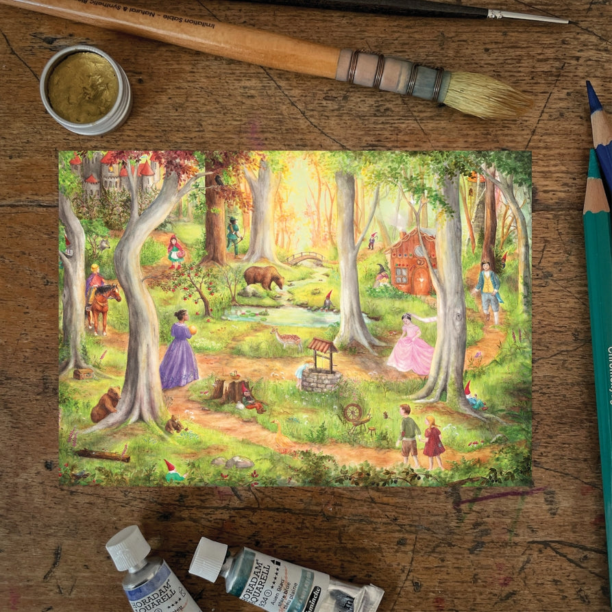 Mhairi Hellbrandt Fairytale Forest Postcard