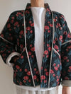 Women's Quilted Kimono Jacket - Deep Floral