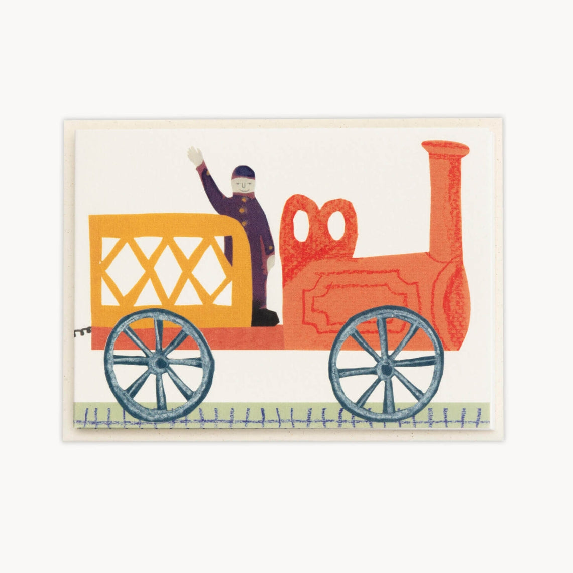 Hadley Paper Goods Tirzah's Train Fold Out Greeting Card