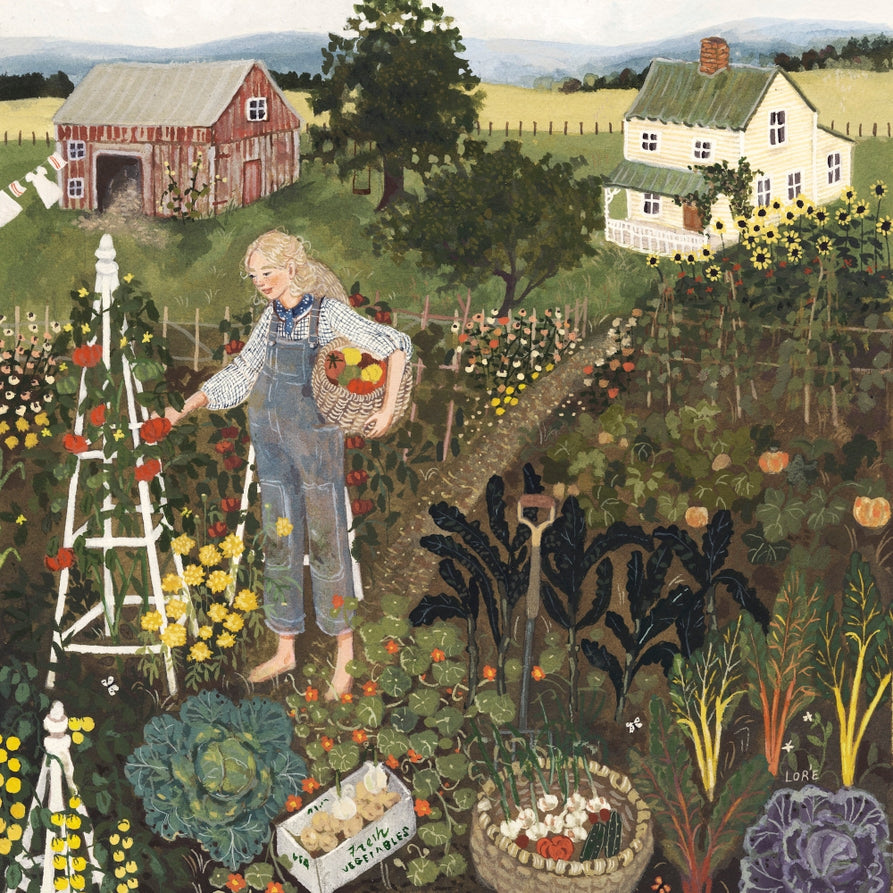 Loré Pemberton Market Garden Greeting Card