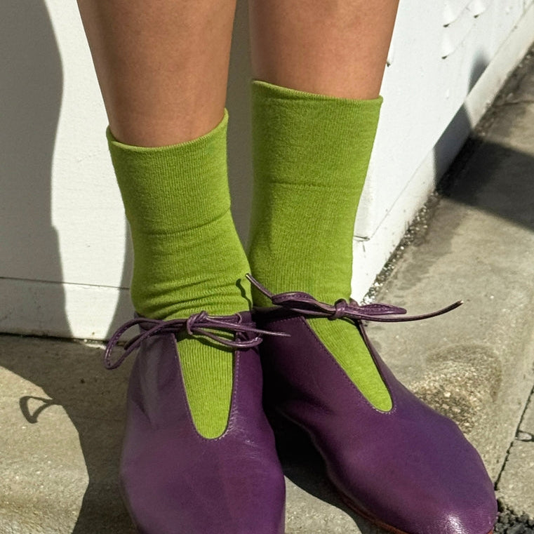 Le Bon Shoppe Women's Sneaker Socks - Matcha