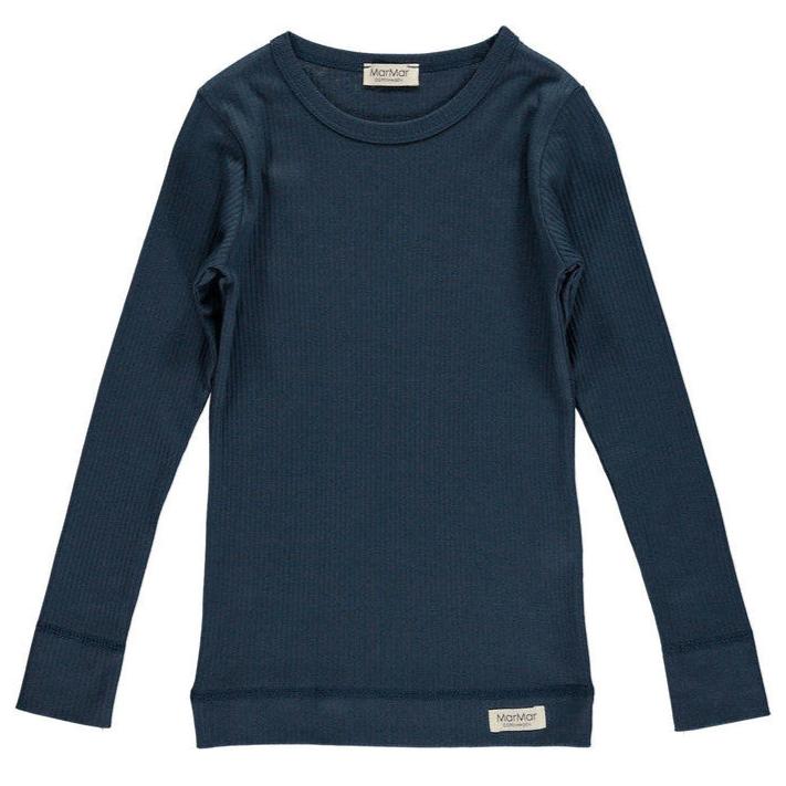 MarMar Copenhagen Mar Mar Long Sleeve Modal/Cotton Tee - Blue