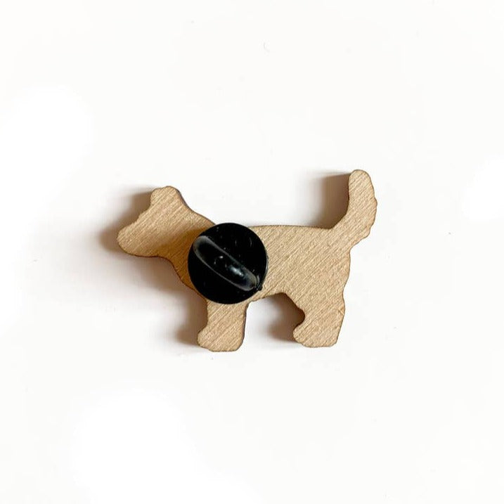 
                      
                        Tom Hardwick Terrier Dog, Responsibly Sourced Birch Wood Pin
                      
                    