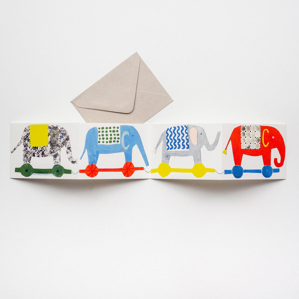 
                  
                    Hadley Paper Goods Elephant Fold Out Card
                  
                