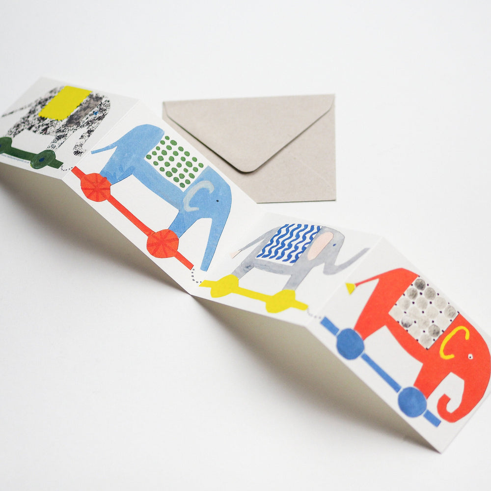 
                  
                    Hadley Paper Goods Elephant Fold Out Card
                  
                