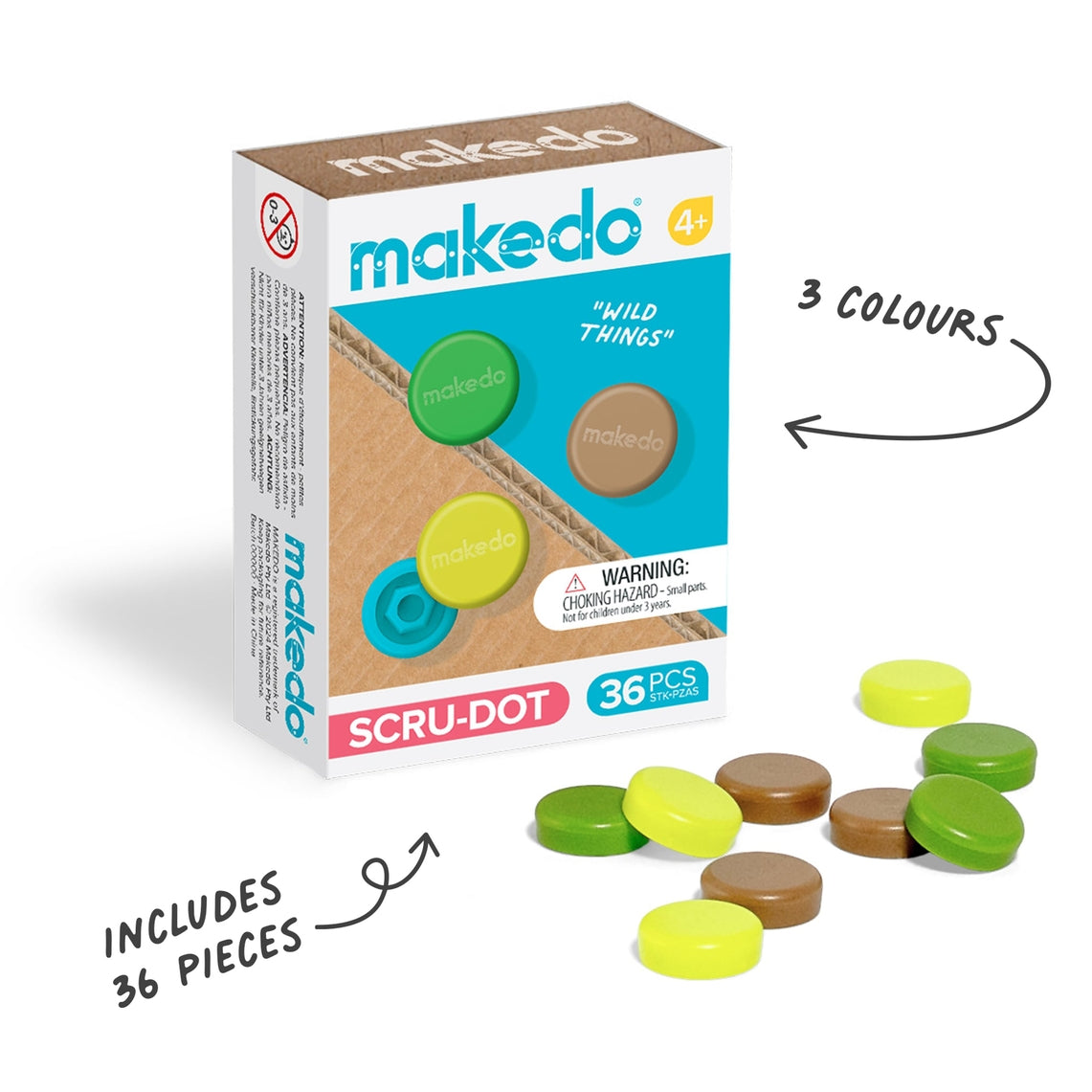 Makedo USA Scru-Dot | Wild Things