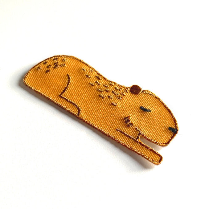 Tom Hardwick Capybara, Woven Iron-on Patch