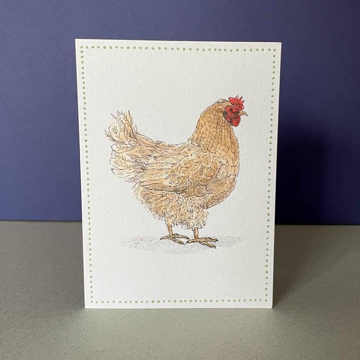 Brittany Davies Illustration Chicken Greeting Card