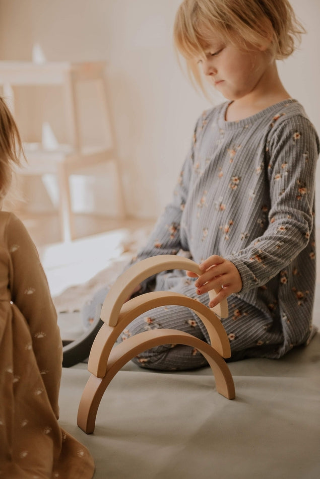 
                  
                    Sabo Concept Wooden Rainbow Stacking Toy - Mustard
                  
                
