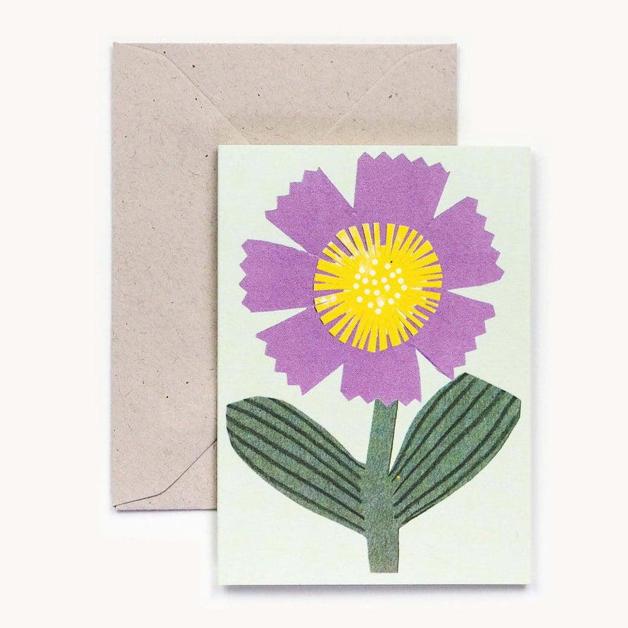 Hadley Paper Goods Little Purple Flower Card