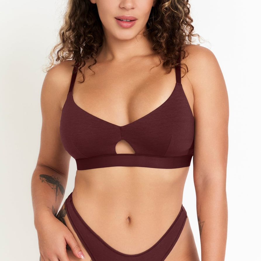 Net Positive Women's Keyhole Bra | Sour Cherry