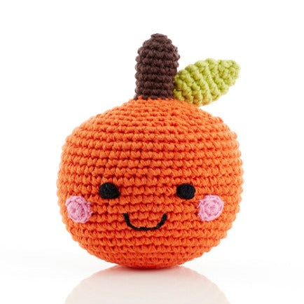 Pebblechild Orange Rattle