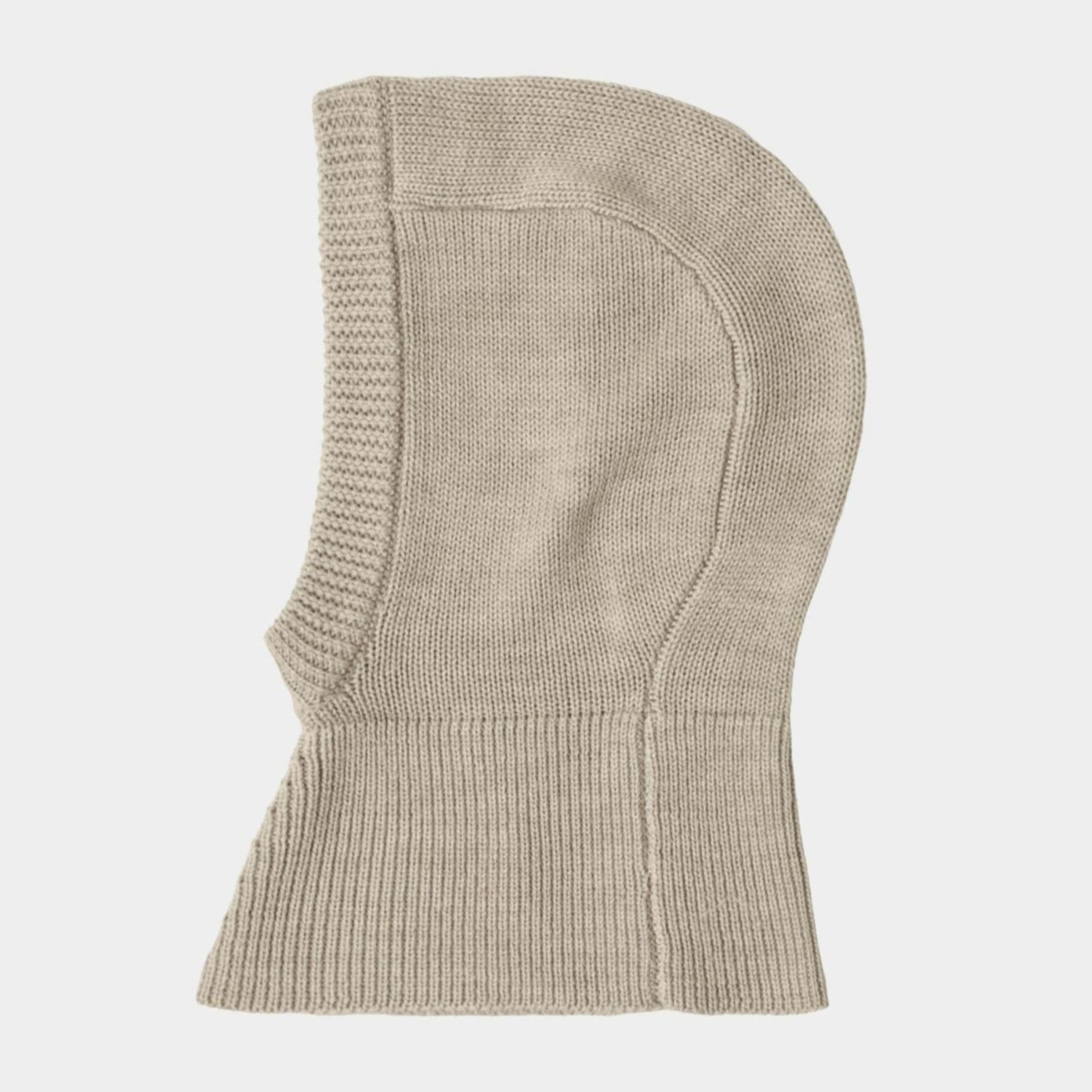 FUB Merino Rib Balaclava - Oat Melange