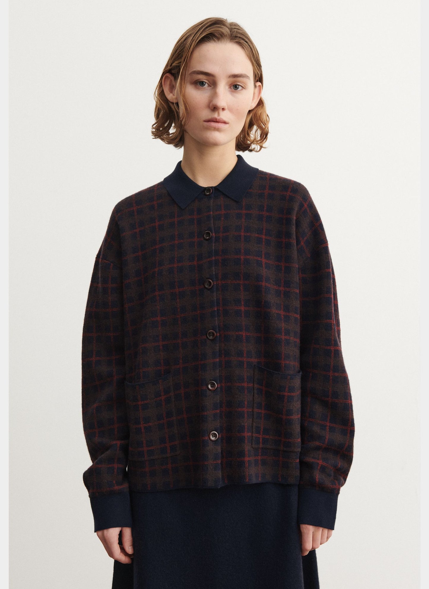 FUB Women's Felted Jacket - Check