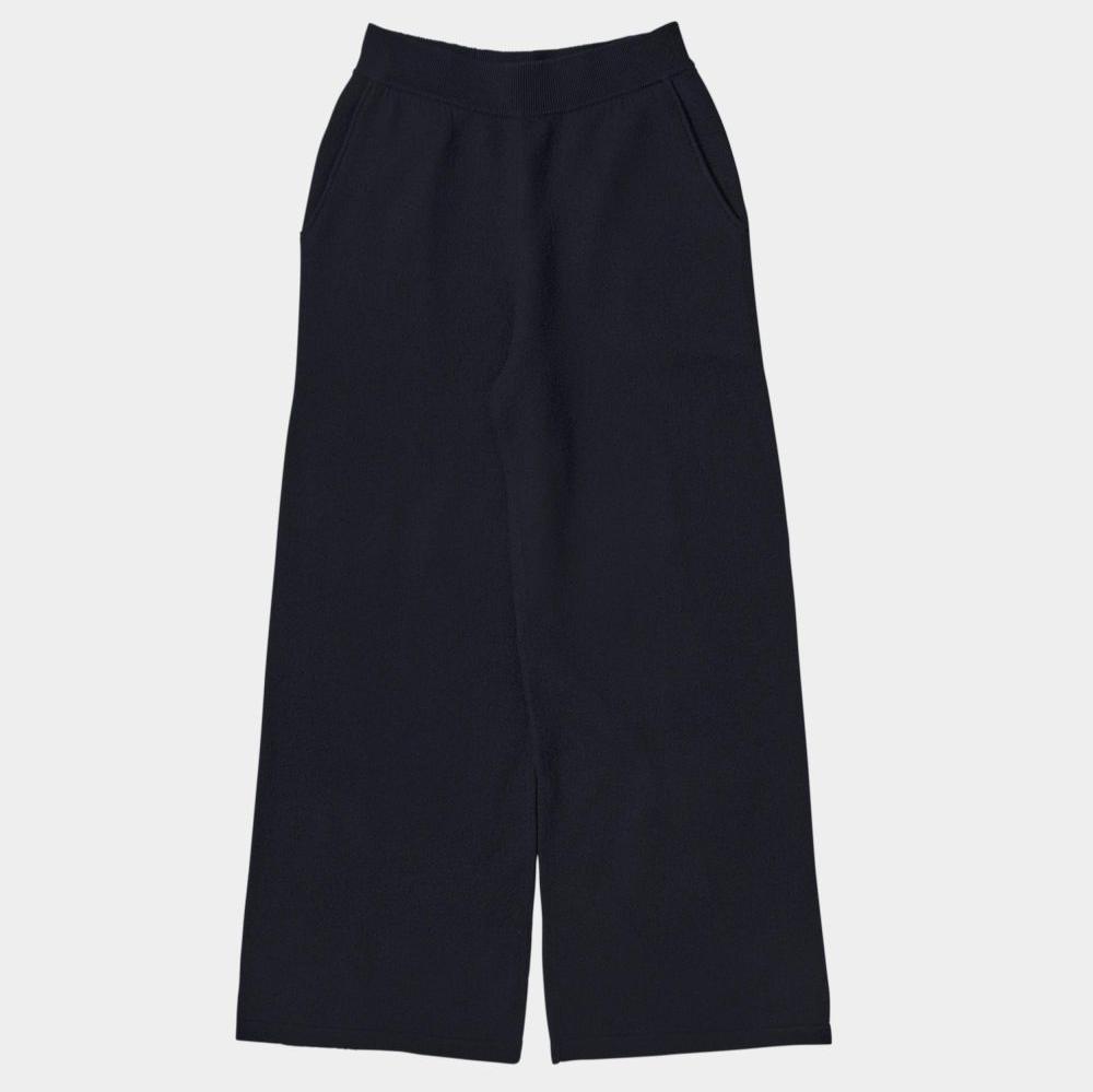 FUB Women's Felted Trousers - Dark Navy