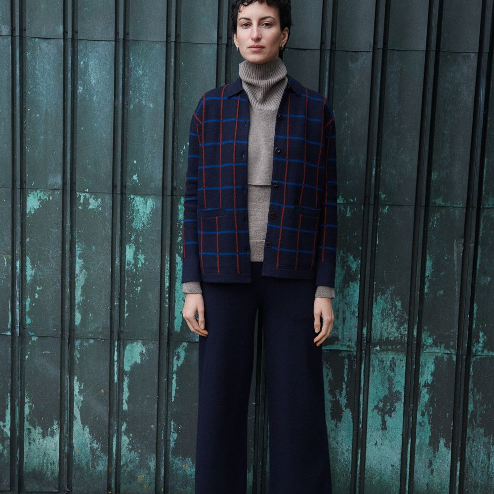 
                      
                        Women's Felted Trousers - Dark Navy
                      
                    